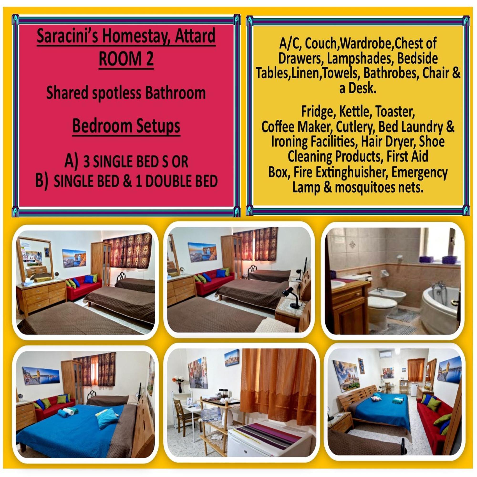 Saracini'S Homestay Attard Εξωτερικό φωτογραφία